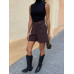 Якісні костюмні шорти жіночі (з високою талією), Стильні бермуди на кожен день чорні 42-44 арт. 389172 Якісні костюмні шорти жіночі (з високою талією), Стильні бермуди на кожен день чорні 42-44 арт. 389172
